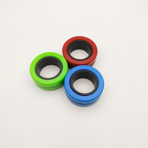 Сенсорная игрушка - фиджет магнитные кольца спиннеры (3 шт.)
