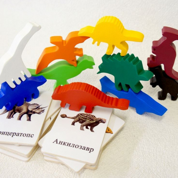 Дидактическая игра для глобального чтения "Динозаврики"