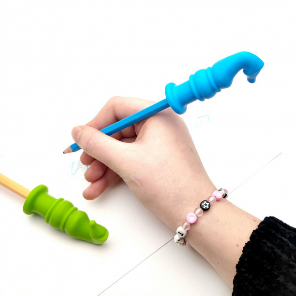 Жевательная насадка на карандаш или ручку  аксессуар для сенсорной стимуляции