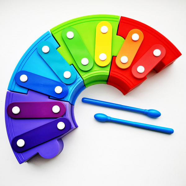 Дидактическая игрушка «Ксилофон-конструктор» цифры и цвета