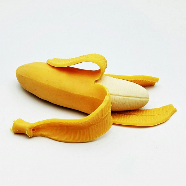 Сенсорная игрушка с жвачкой для рук банан с кожурой